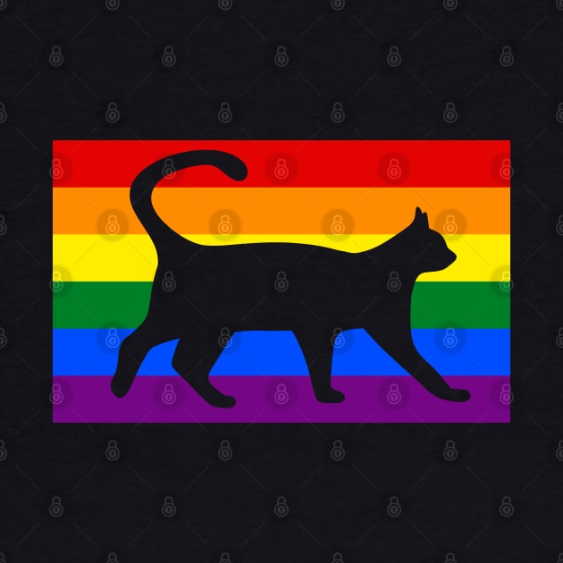 Gay Pride Cat LGBT Cats Pile Cute Anime Rainbow by Synithia Vanetta Williams